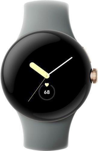 Google  Pixel Watch 1 - 32GB - Bluetooth + LTE - 41mm - Champagne Gold - Stainless Steel - Hazel - Active Band - Fluoroelastomer - Excellent