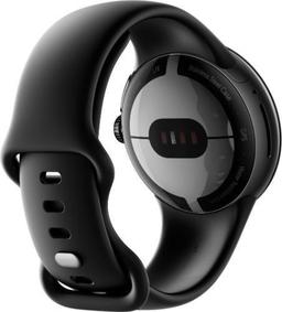 Google Pixel Watch 1 (Bluetooth + LTE) - 32GB - 30.4mm - Matte Black Stainless Steel Case with Obsidian Fluoroelastomer Active Band