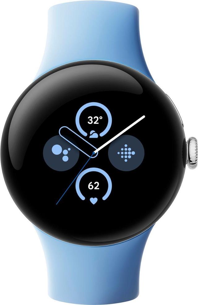 Google Pixel Watch 2 Aluminum 1.2 inch in Polished Silver in Excellent condition