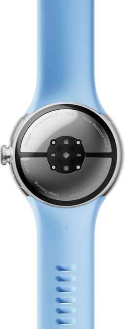 Google Pixel Watch 2 (Bluetooth + LTE) - 32GB - 1.2 inch - Polished Silver Aluminum Case with Bay Fluoroelastomer Active Band