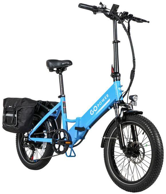 GoPowerBike  GoPlus Folding Electric Bike - Blue - Excellent