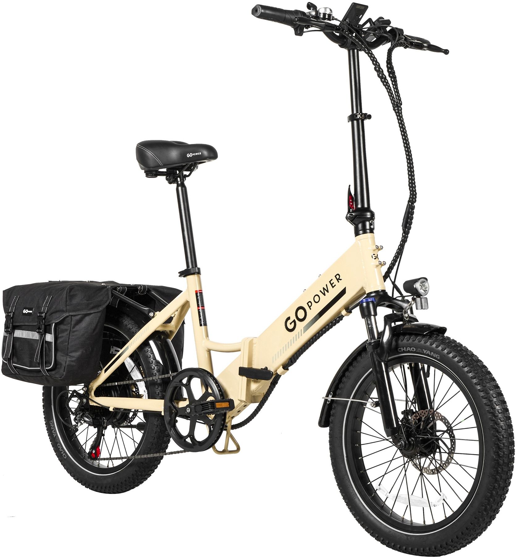 GoPowerBike GoPlus Folding Electric Bike - Sand