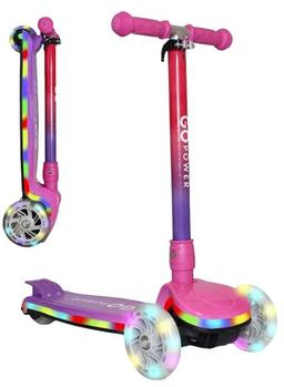 GoPowerBike GoRider Kick Scooter - Pink