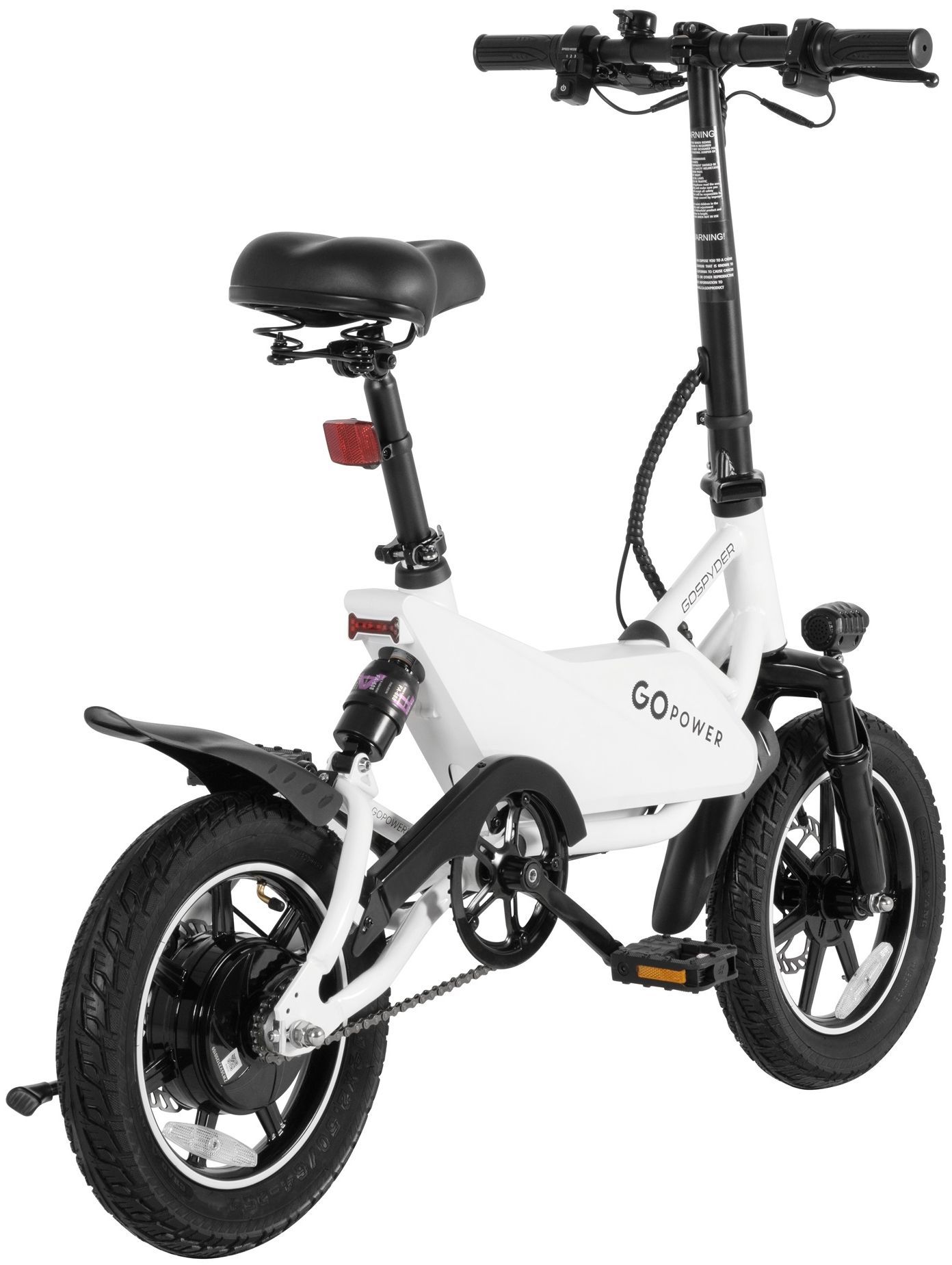 GoPowerBike GoSpyder Electric Bike - White