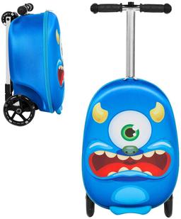 GoPowerBike GoVoyage Kids 2-in-1 Luggage Scooter - Blue
