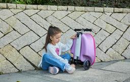 GoPowerBike GoVoyage Kids 2-in-1 Luggage Scooter - Pink