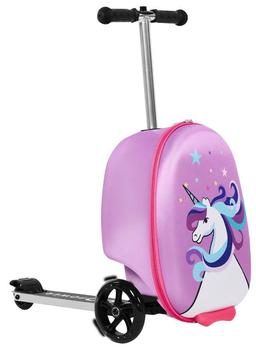 GoPowerBike GoVoyage Kids 2-in-1 Luggage Scooter - Pink