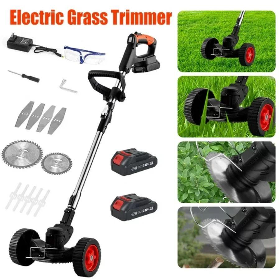 G PEH  Power Grass Trimmer 2000mAh Battery Lawn Edger - Black - Excellent