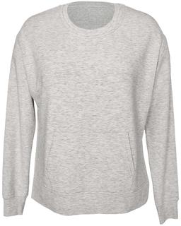 GreenTea Soft & Yummy Women's Top L - Pearl Heather