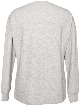 GreenTea Soft & Yummy Women's Top L - Pearl Heather