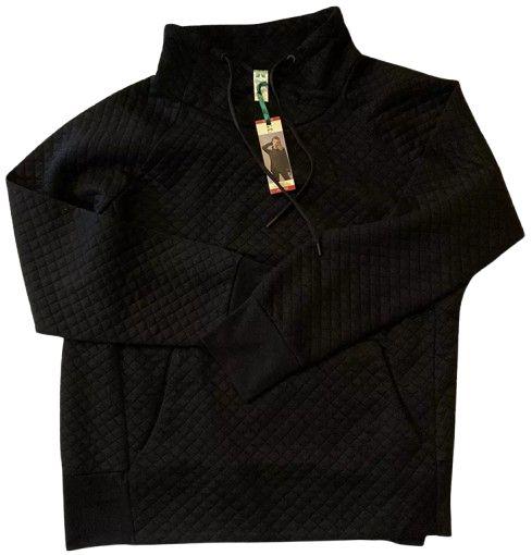 GreenTea  Women's Quilt Pullover Top M - Black - Brand New