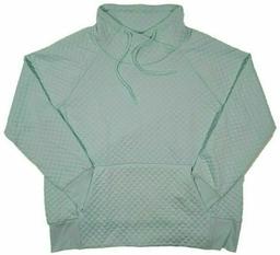 GreenTea Women's Quilt Pullover Top XXL - Mint