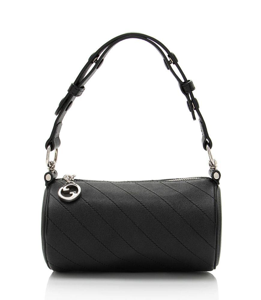 Gucci Calfskin Blondie Mini Barrel Bag - Calfskin - Black