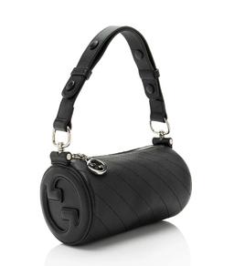 Gucci Calfskin Blondie Mini Barrel Bag - Calfskin - Black