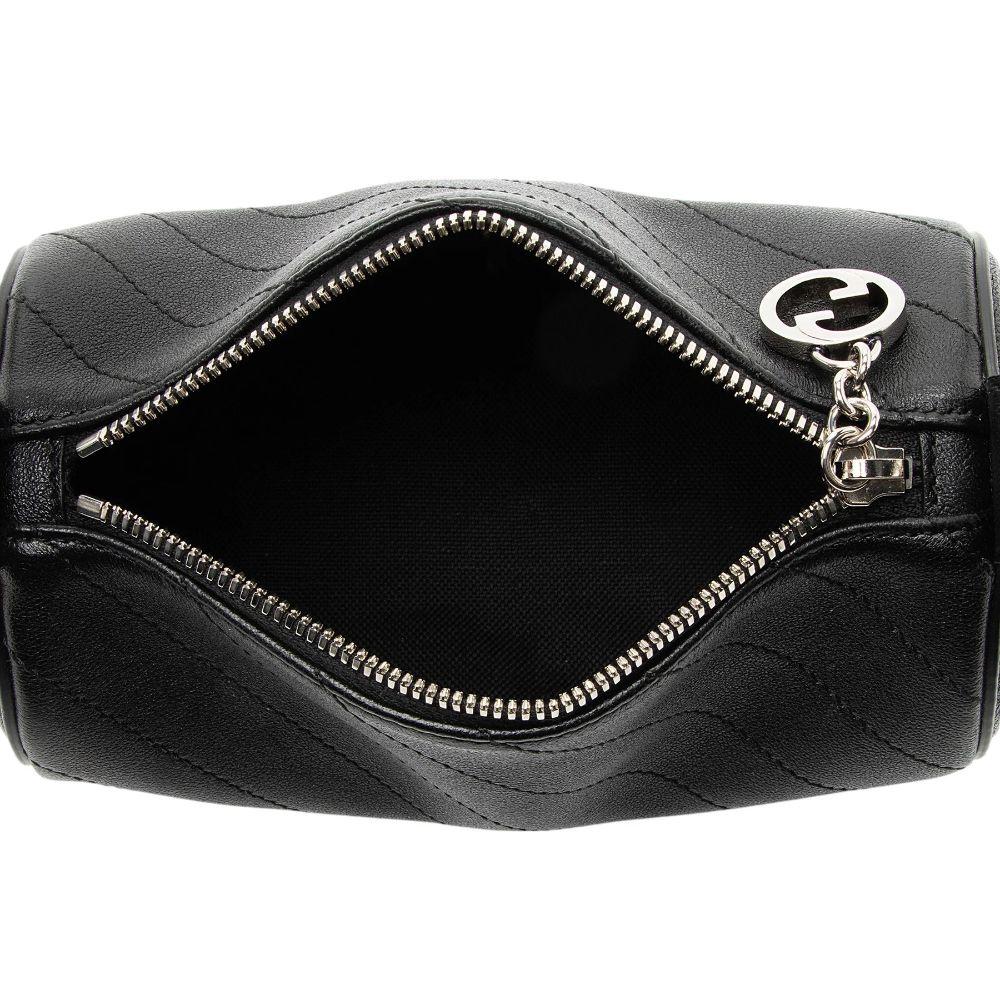 Gucci Calfskin Blondie Mini Barrel Bag - Calfskin - Black