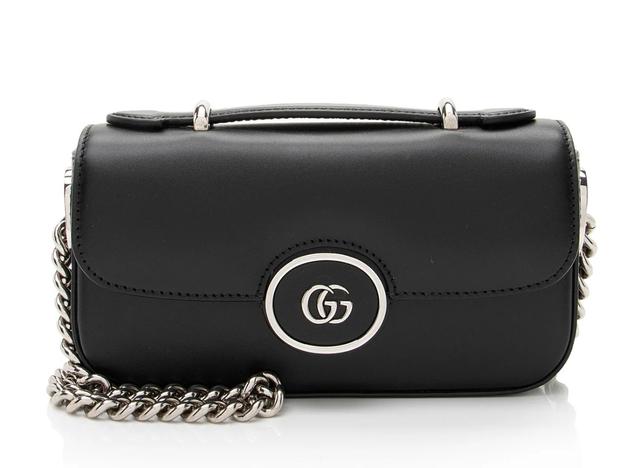 Gucci Calfskin Petite GG Mini Shoulder Bag