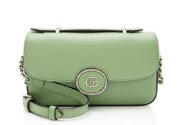 Gucci Calfskin Petite GG Mini Shoulder Bag - Calfskin - Green