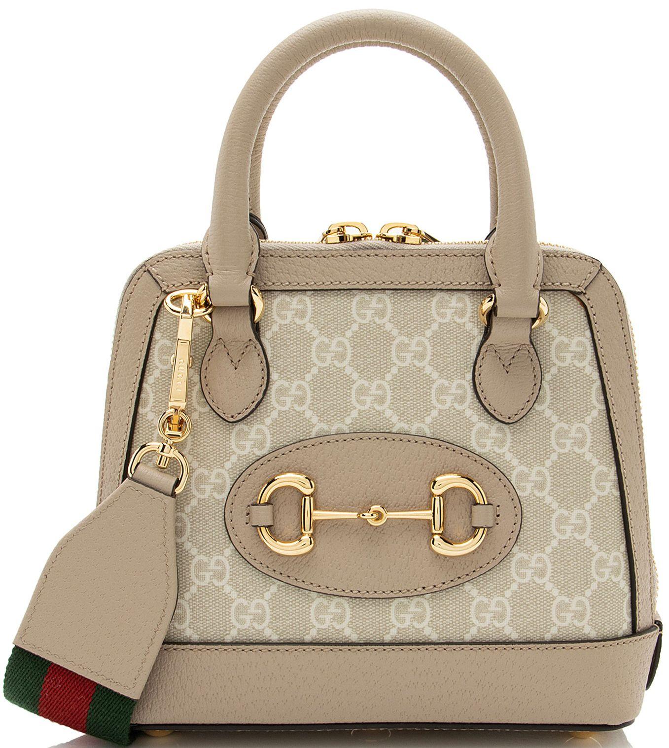 Gucci  GG Canvas Horsebit 1955 Mini Satchel - Beige - Coated Canvas - Excellent