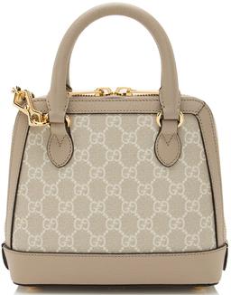 Gucci GG Canvas Horsebit 1955 Mini Satchel - Coated Canvas - Beige