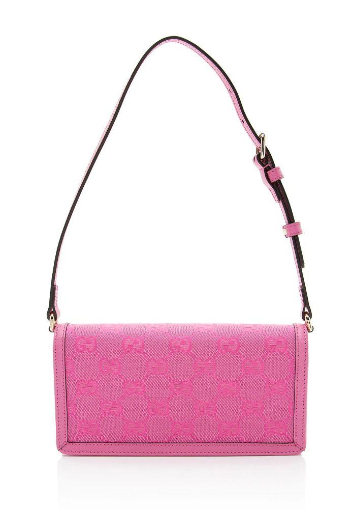 Gucci GG Canvas Luce Mini Shoulder Bag - Canvas - Pink