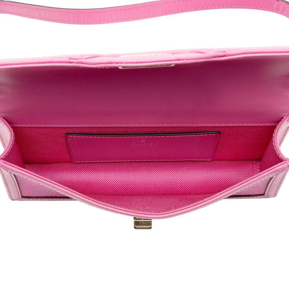 Gucci GG Canvas Luce Mini Shoulder Bag - Canvas - Pink