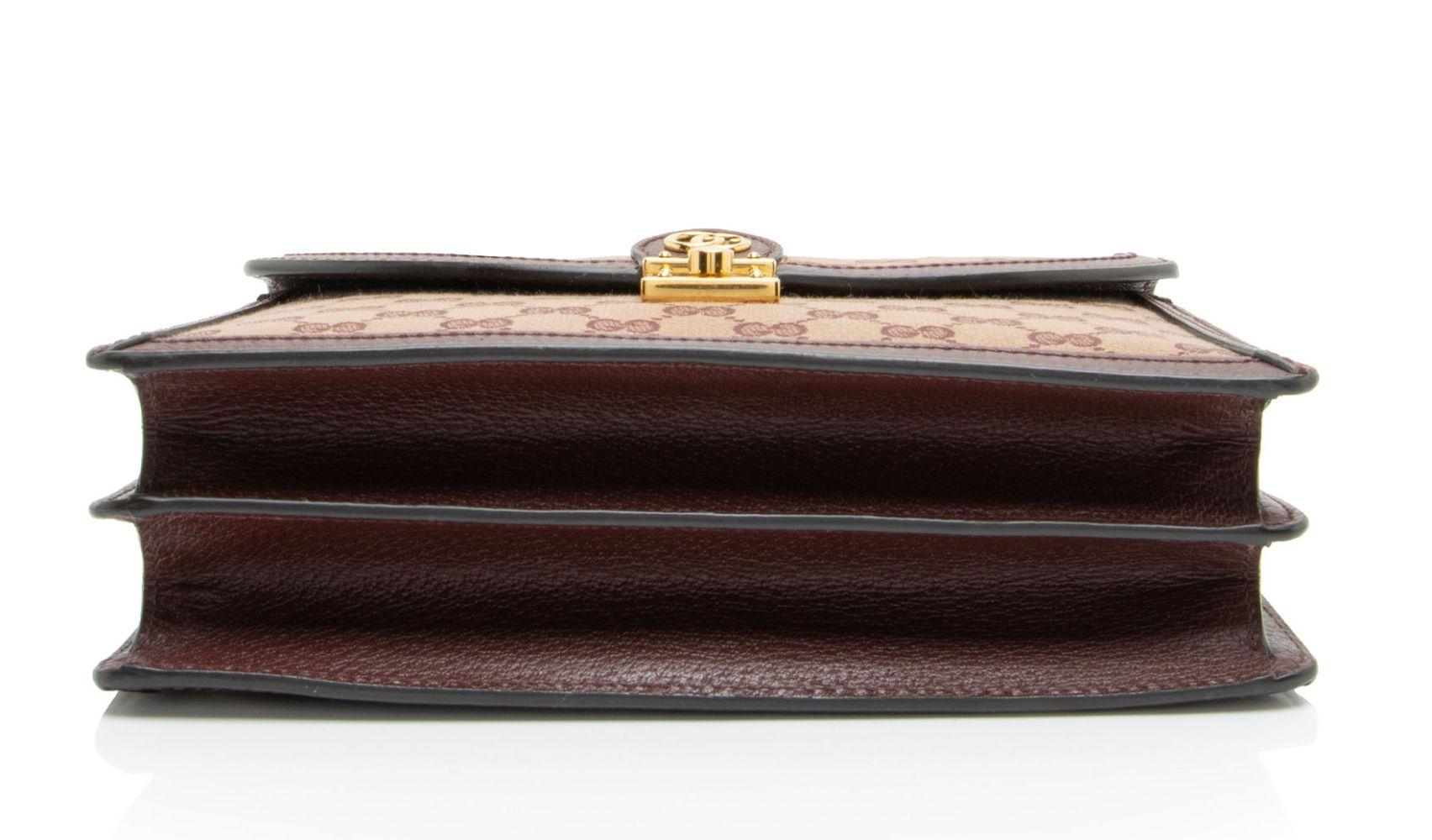 Gucci GG Canvas Ophidia Small Top Handle - Canvas - Brown/Red