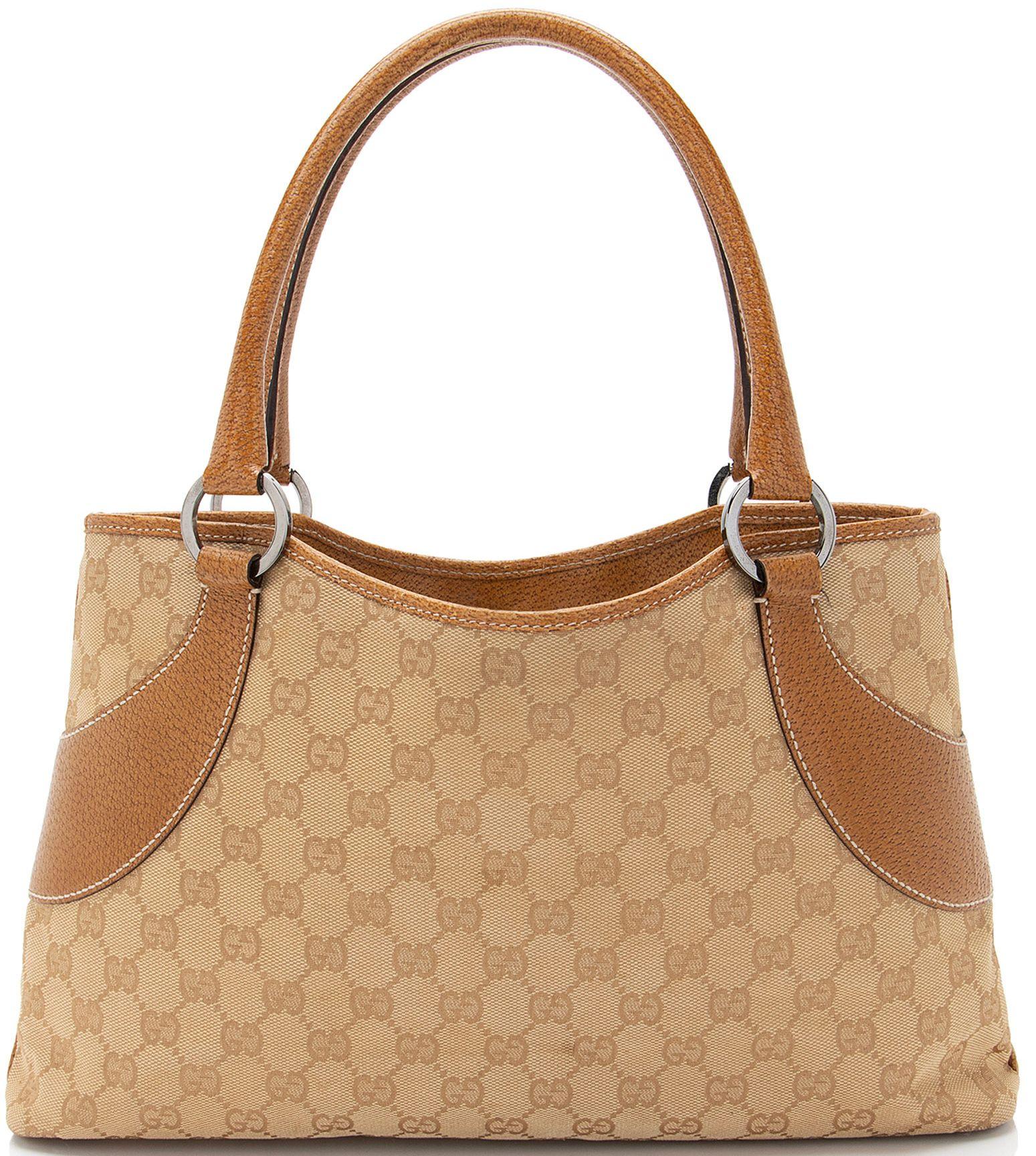 Gucci  GG Canvas Tote - Beige/Brown - Canvas - Excellent