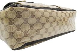 Gucci GG Crystal Leather PVC Tote Bag - Leather - Beige/Dark Brown
