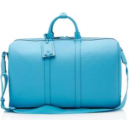 Gucci GG Rubber Effect Large Duffle - Leather - Blue