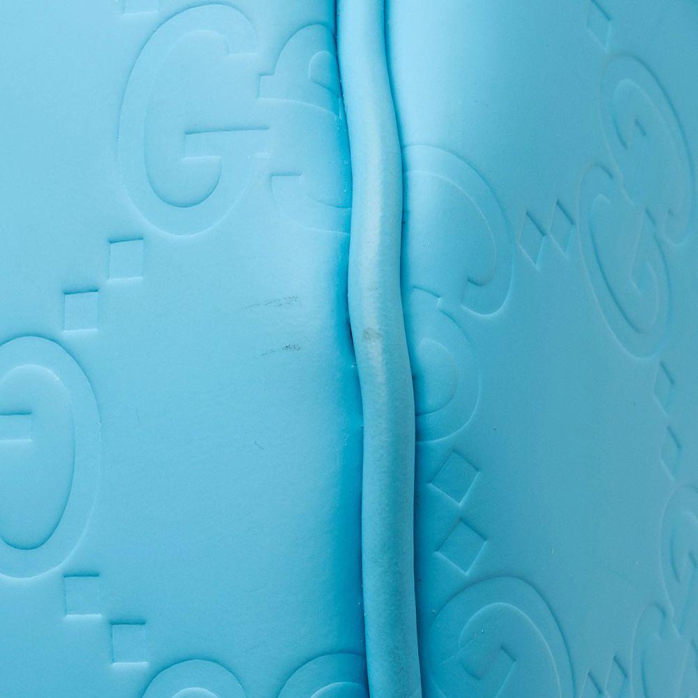 Gucci GG Rubber Effect Large Duffle - Leather - Blue