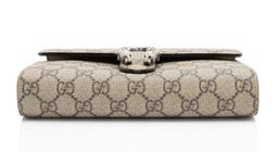 Gucci GG Supreme Dionysus Chain Wallet - Leather - Beige (Brown Nylon)