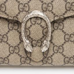 Gucci GG Supreme Dionysus Chain Wallet - Leather - Beige (Brown Nylon)