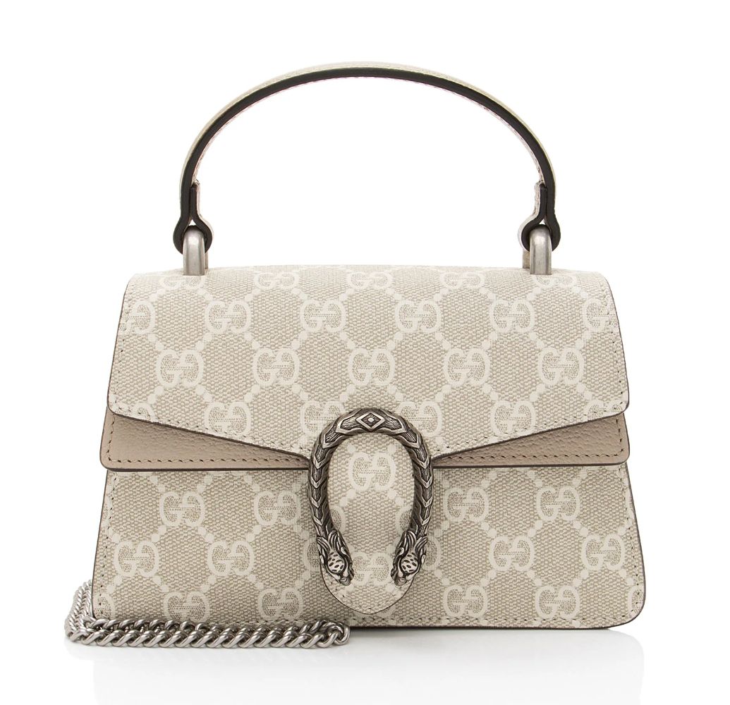 Gucci GG Supreme Dionysus Mini Top Handle - Coated Canvas - Beige