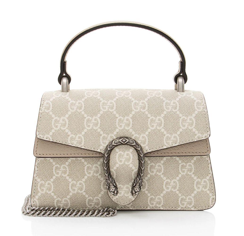 Gucci GG Supreme Dionysus Mini Top Handle - Coated Canvas - Beige
