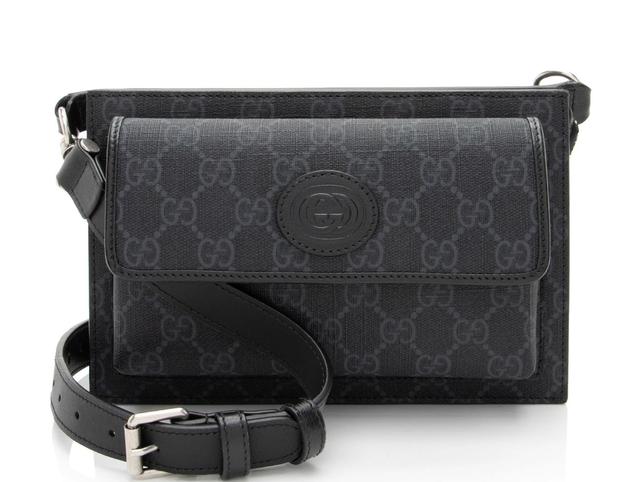 Gucci GG Supreme Flap Pocket Belt Bag