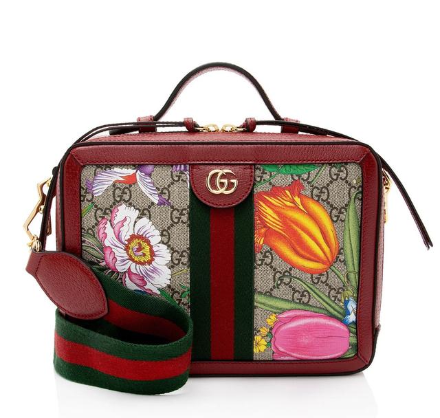 Gucci GG Supreme Flora Ophidia Small Top Handle
