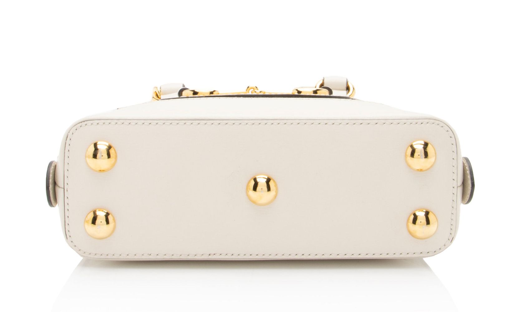 Gucci GG Supreme Horsebit 1955 Mini Satchel - Coated Canvas - Beige/White