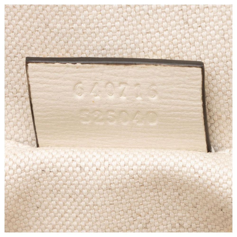 Gucci GG Supreme Horsebit 1955 Mini Satchel - Coated Canvas - Beige/White