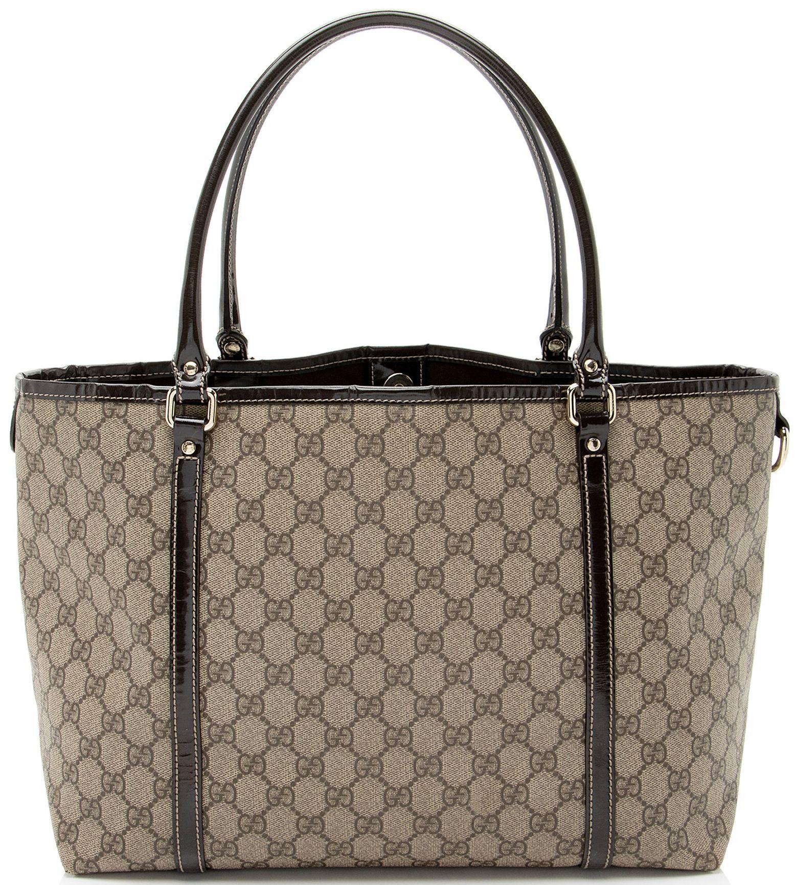Gucci GG Supreme Joy Medium Tote - Coated Canvas - Brown