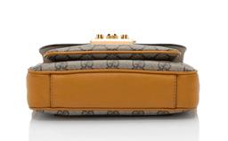 Gucci GG Supreme Leather Padlock Mini Crossbody - Leather - Beige/Brown