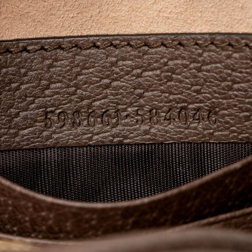 Gucci GG Supreme Ophidia Round Mini Backpack - Coated Canvas - Beige/Brown