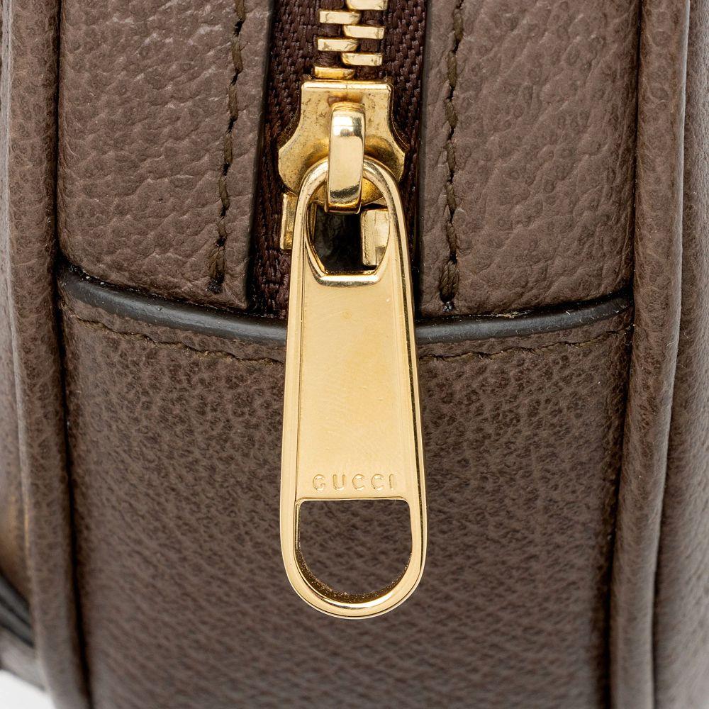 Gucci GG Supreme Ophidia Round Mini Backpack - Coated Canvas - Beige/Brown