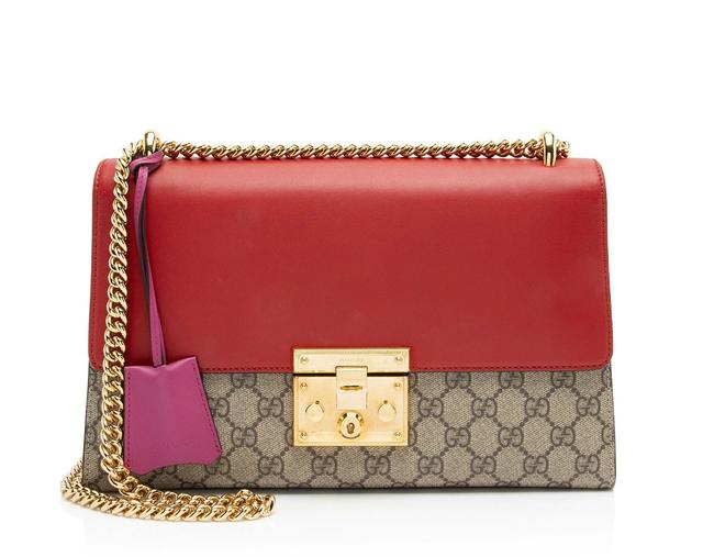 Gucci GG Supreme Padlock Medium Shoulder Bag