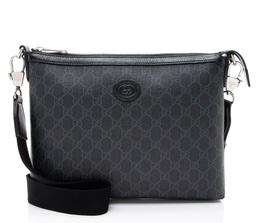Gucci GG Supreme Retro Messenger - Leather - Grey/Black