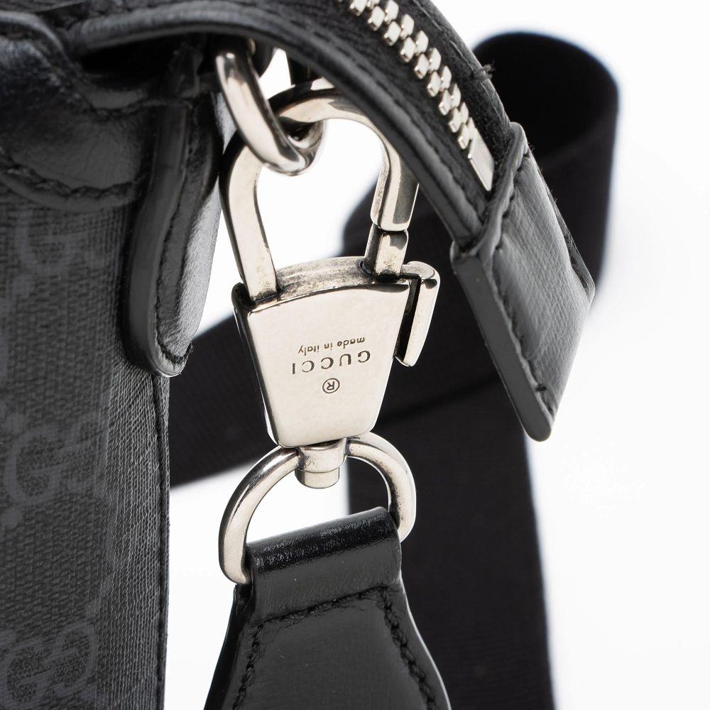 Gucci GG Supreme Retro Messenger - Leather - Grey/Black