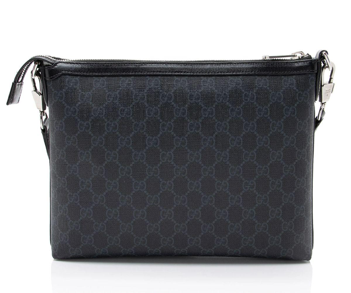 Gucci GG Supreme Retro Messenger - Leather - Grey/Black