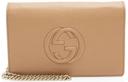 Gucci Grained Leather Soho Wallet on Chain