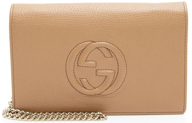 Gucci Grained Leather Soho Wallet on Chain