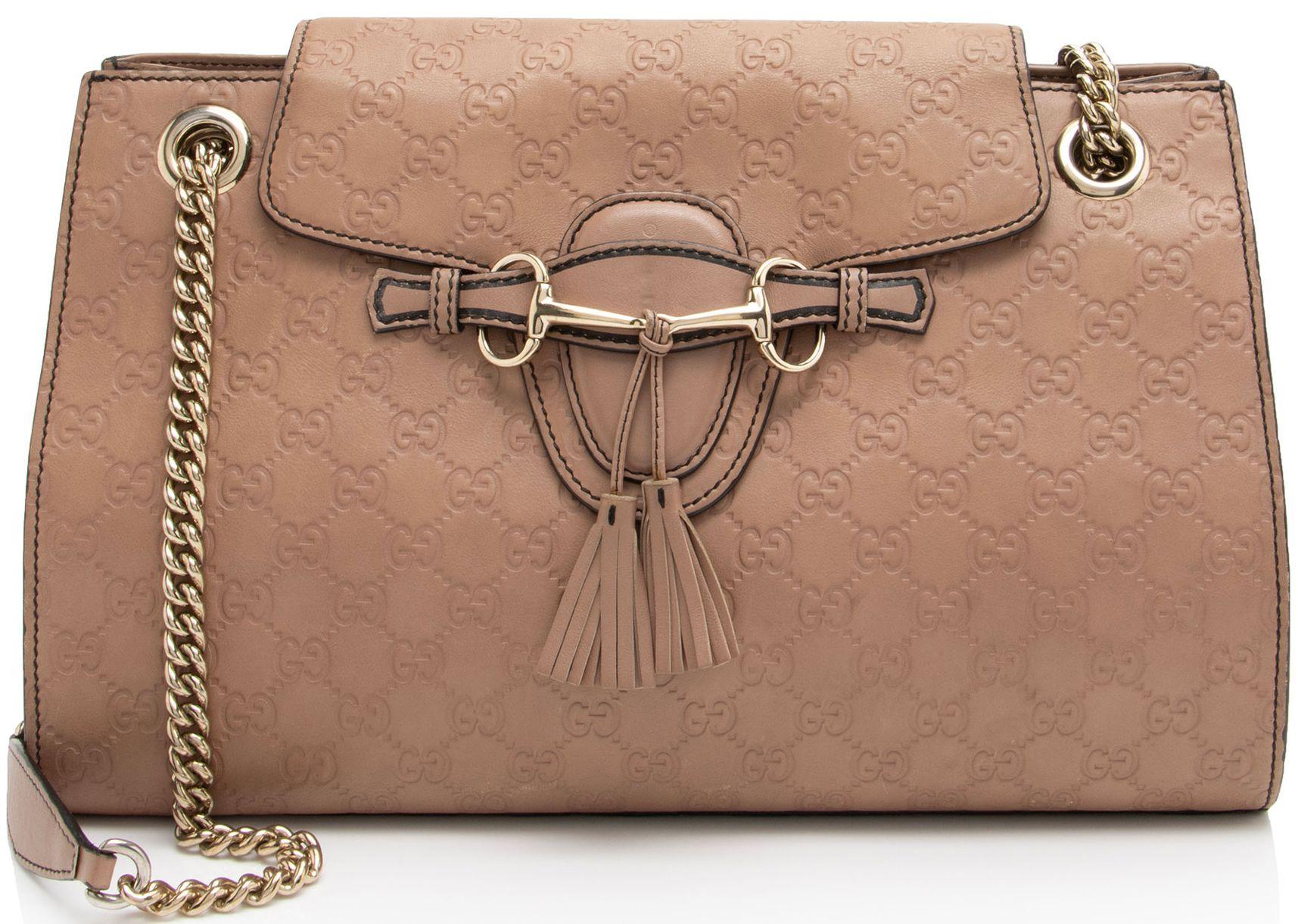 Gucci  Guccissima Leather Emily Large Shoulder Bag - Brown - Leather - Excellent
