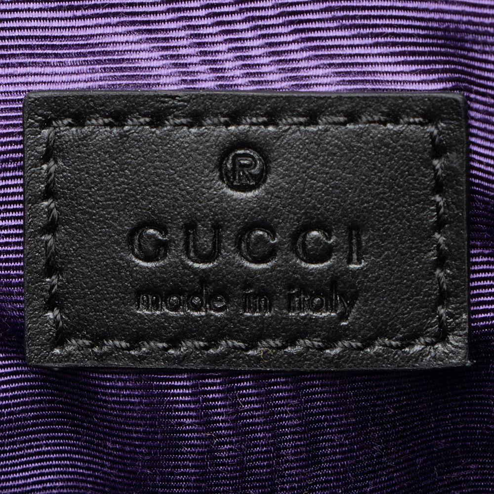 Gucci Jumbo GG Matelasse Bucket Bag - Leather - Black